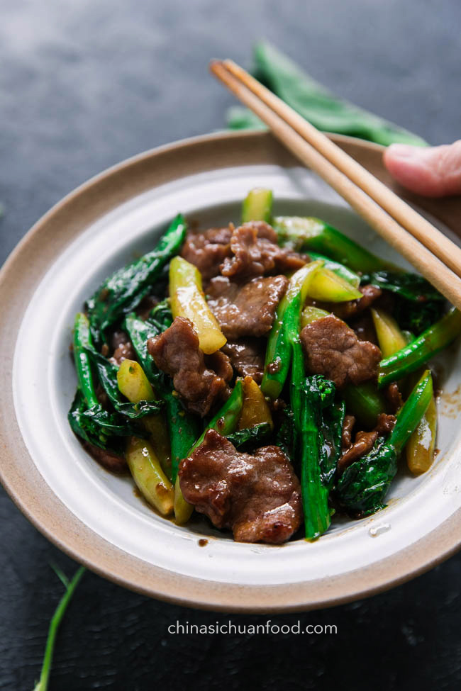 Oyster Beef with Chinese Broccoli