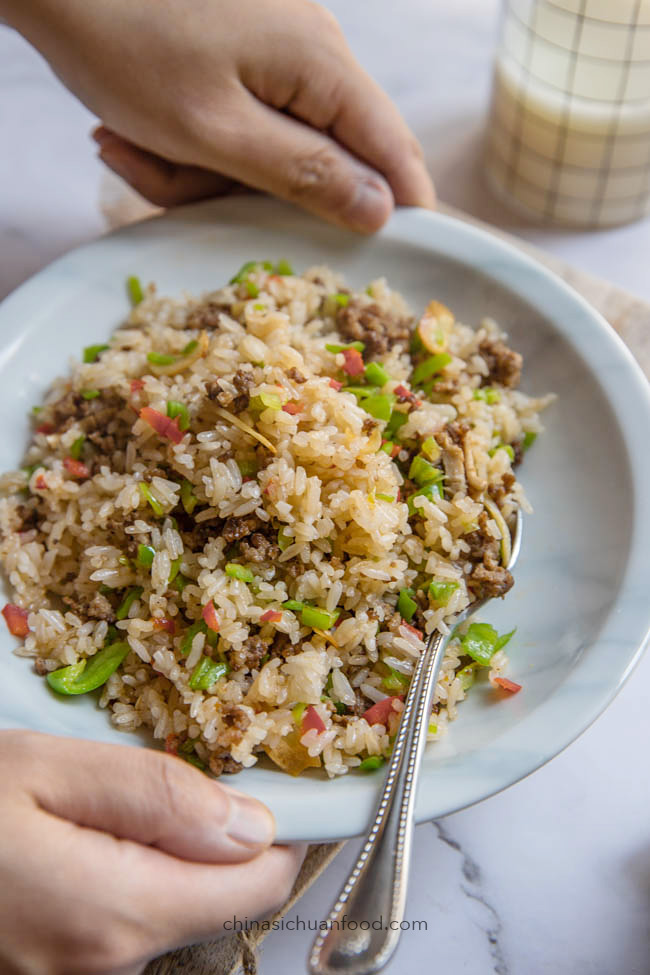 Beef fried rice|chinasichuanfood.com