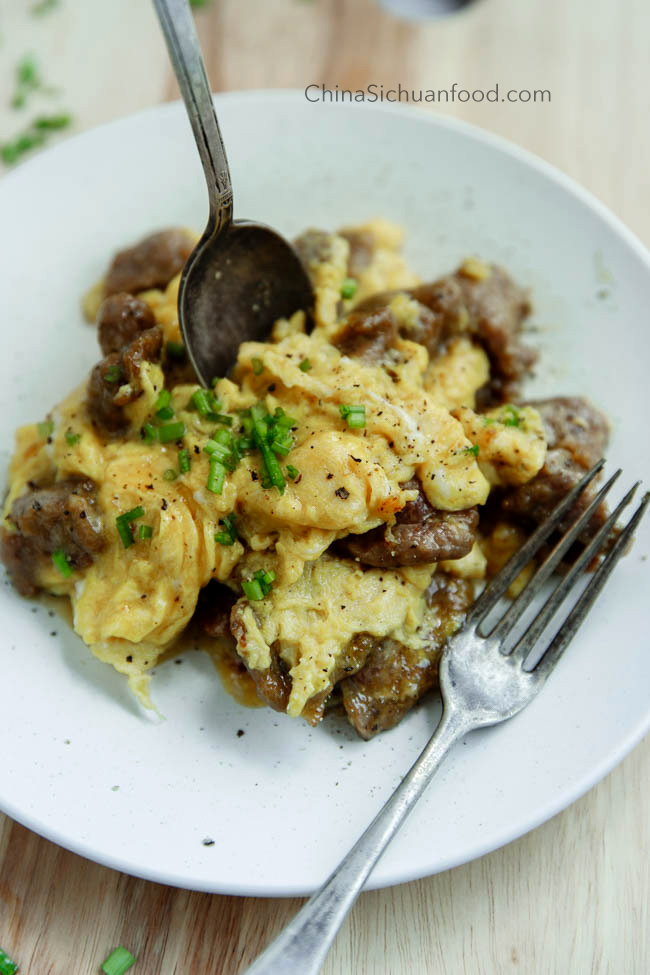 beef with scrambled egg |chinasichuanfood.com