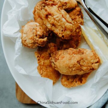 deep fried crispy chicken wings|chinasichuanfood.com