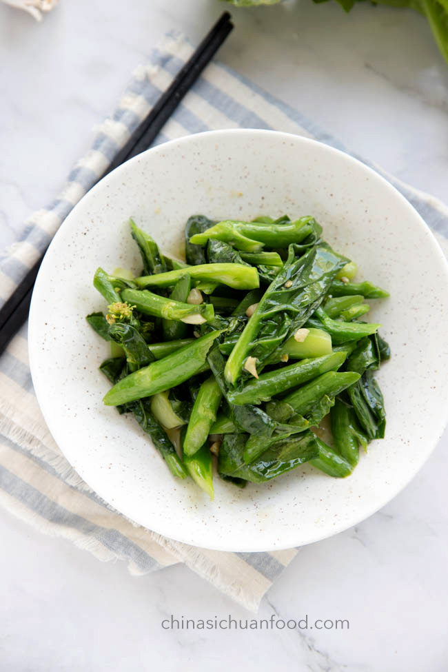 garlic Chinese broccoli 