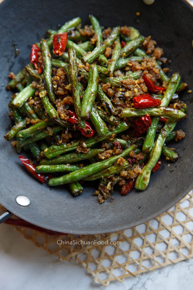 Sichuan dry fired green beans|chinasichuanfood.com