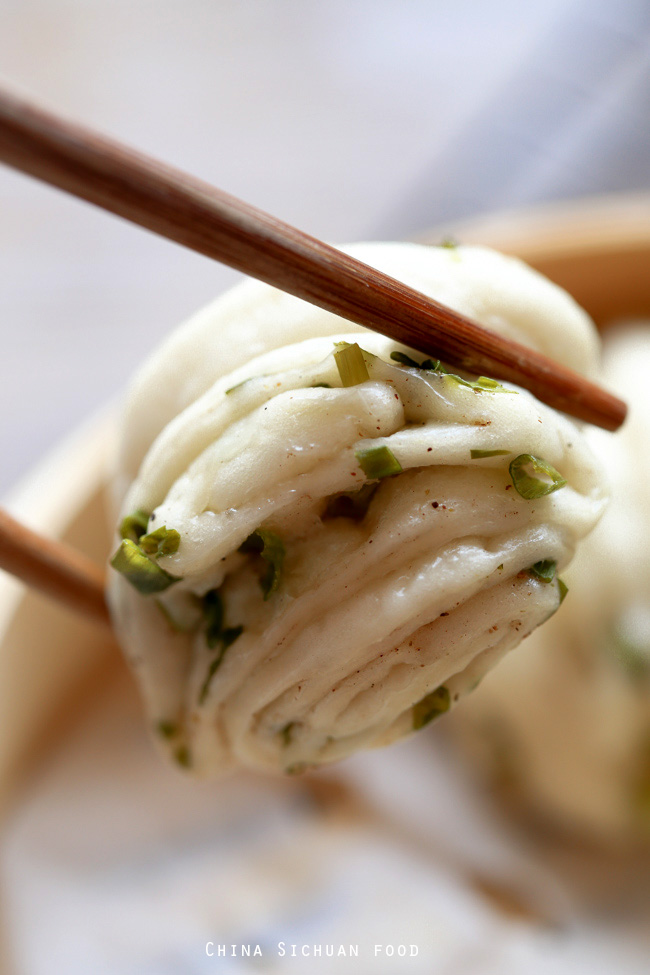 Steamed Scallion Buns-Hua Juan