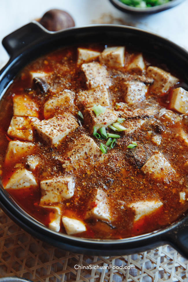 vegan mapo tofu|chinasichuanfood.com