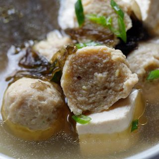 Tofu and Meatball soup|chinasichuanfood.com