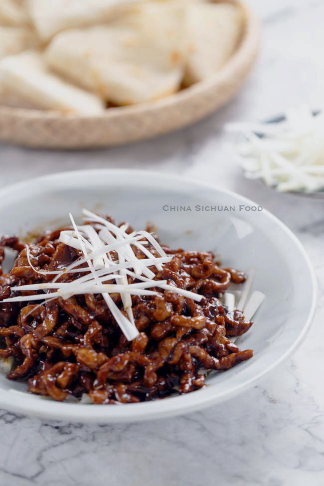 Peking style shredded pork stir fry