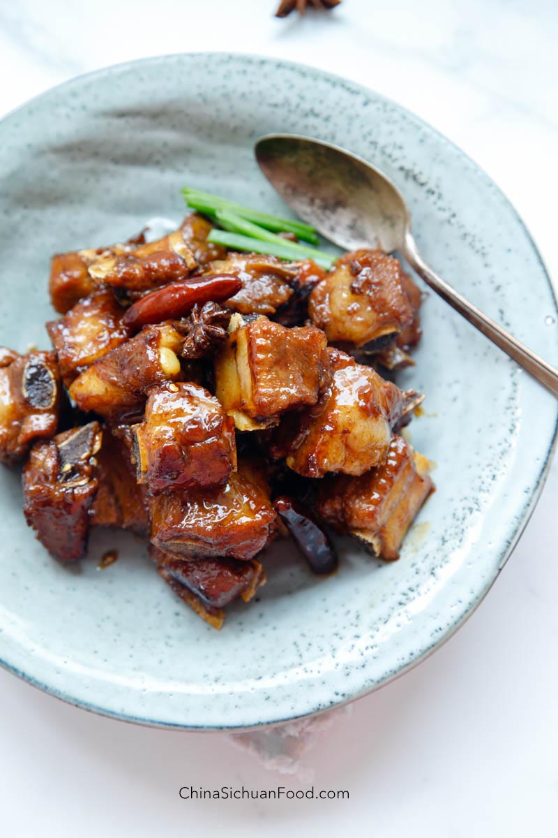 red braised pork ribs|chinasichuanfood.com