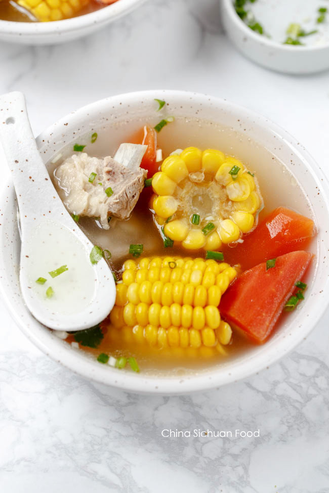 rib and corn soup| chinasichuanfood.com