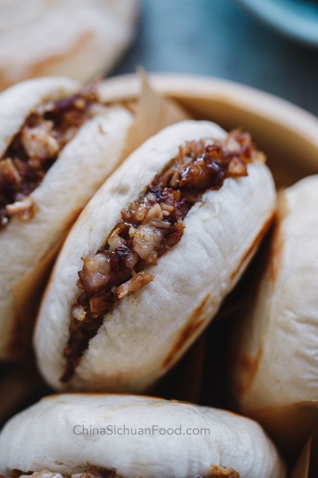 Rou Jia Mo- Chinese Hamburger-Braised Pork Belly Buns