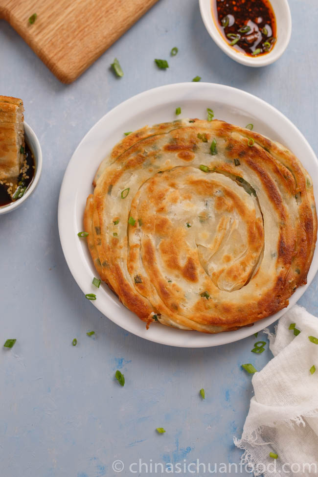 Scallion pancake | chinasichuanfood.com