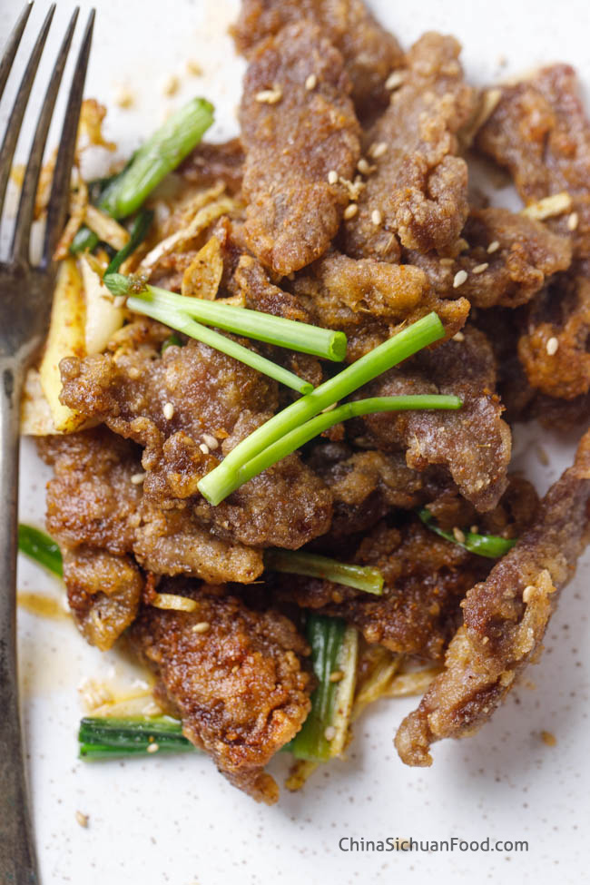 salt and pepper crispy beef|chinasichuanfood.com