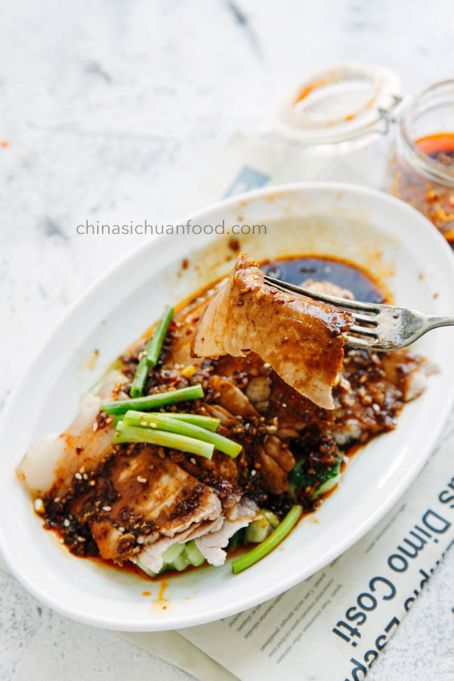 Sichuan pork slices in garlic sauce|chinasichuanfood.com