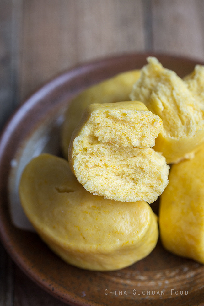 Steamed pumpkin buns |chinasichuanfood.com