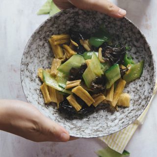 Tofu skin stir fry|chinasichuanfood.com