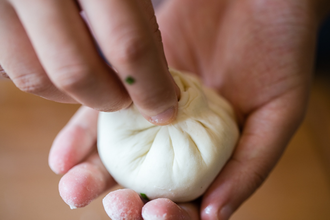 vegetarian steamed buns