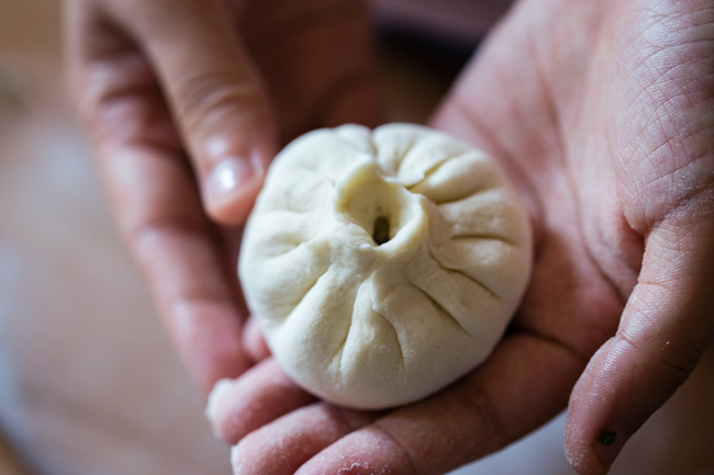 vegetarian steamed buns