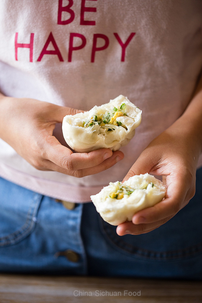 vegetarian steamed buns