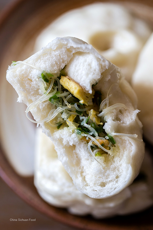 vegetarian steamed buns