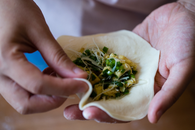 vegetarian steamed buns