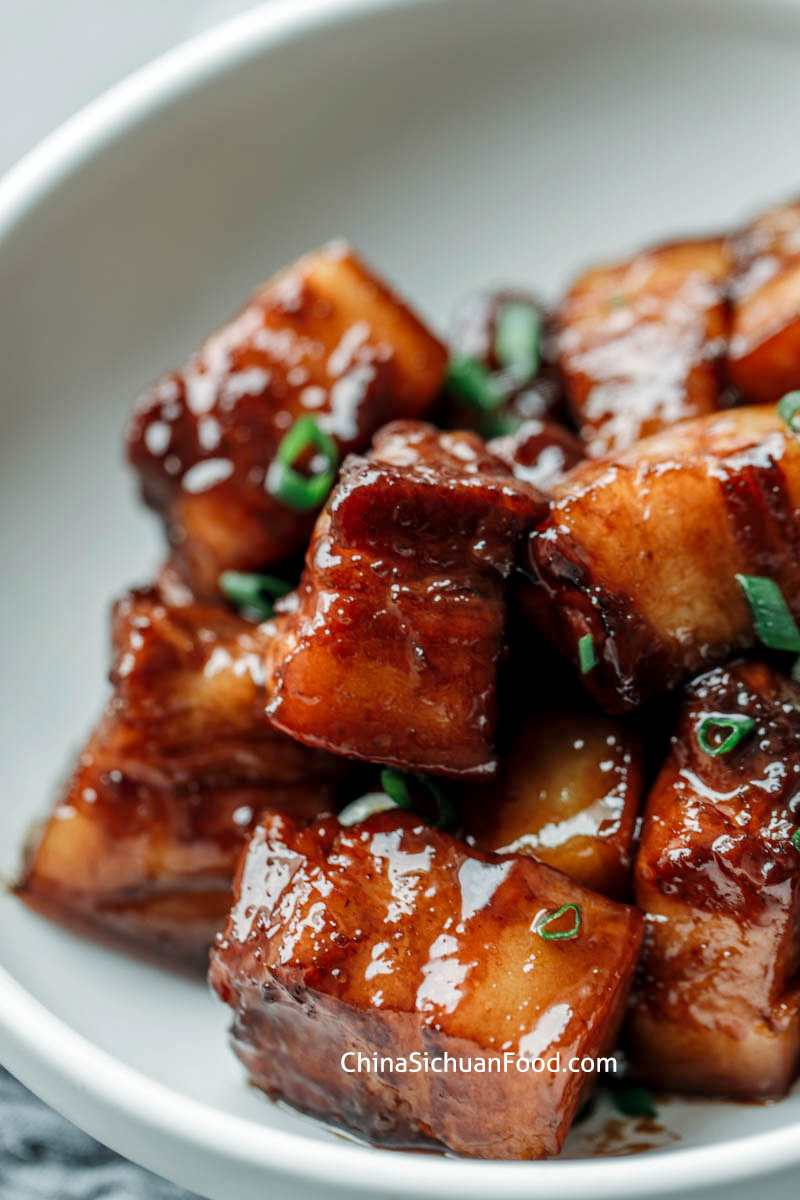 Red Braised Pork Belly|chinasichuanfood.com