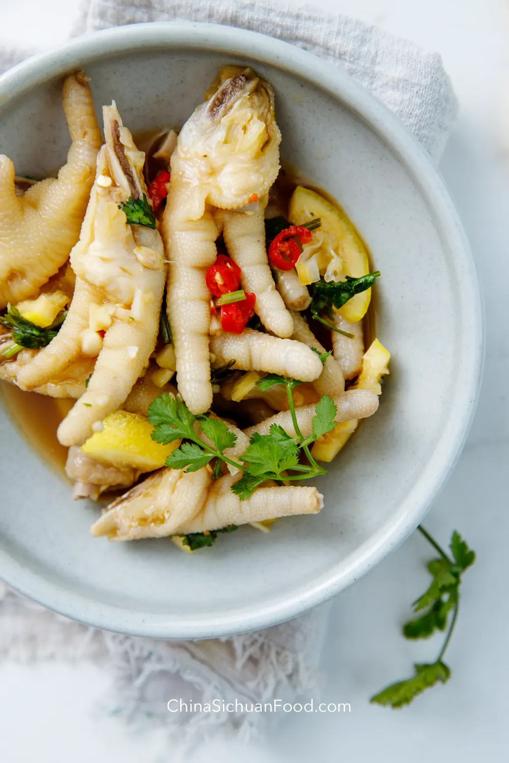 chicken feet salad|chinasichuanfood.com