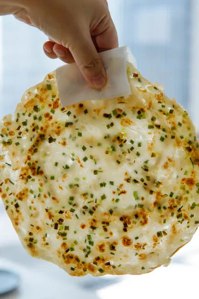 Easy Scallion Pancakes, From Batter Directly