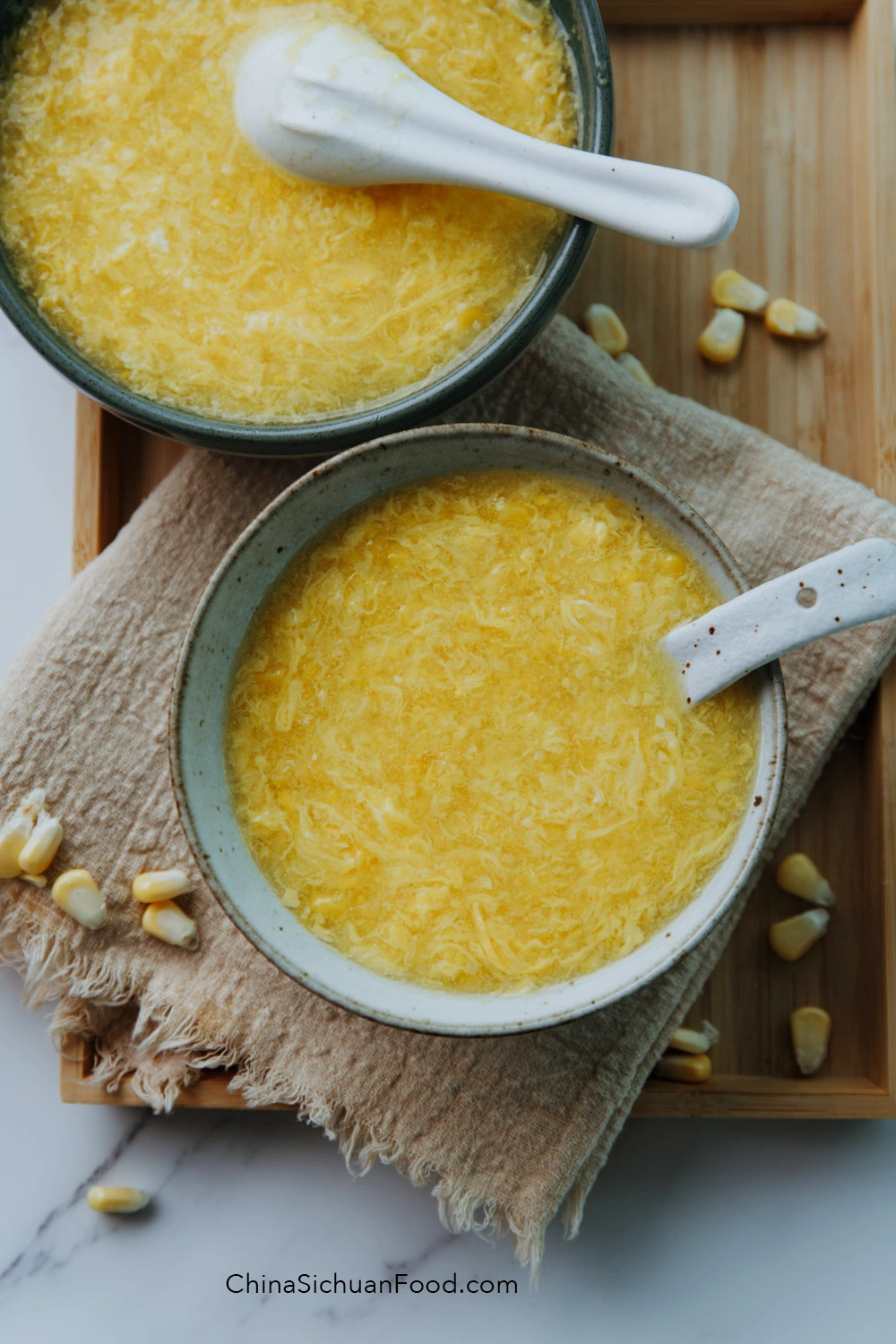 corn egg drop soup|chinasichuanfood.com