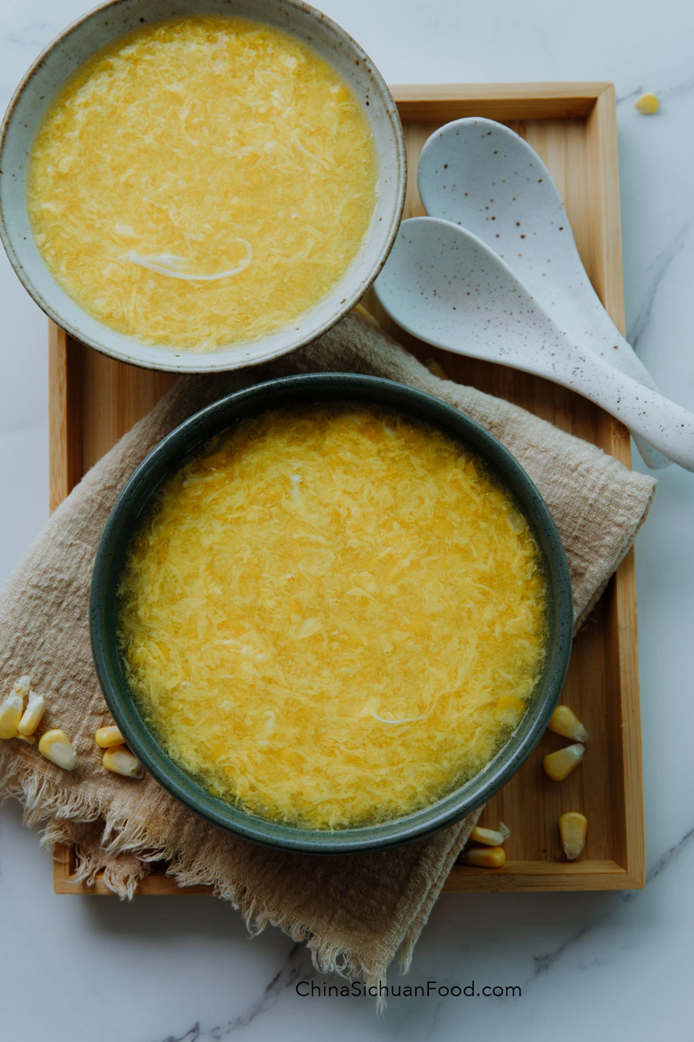 corn egg drop soup|chinasichuanfood.com