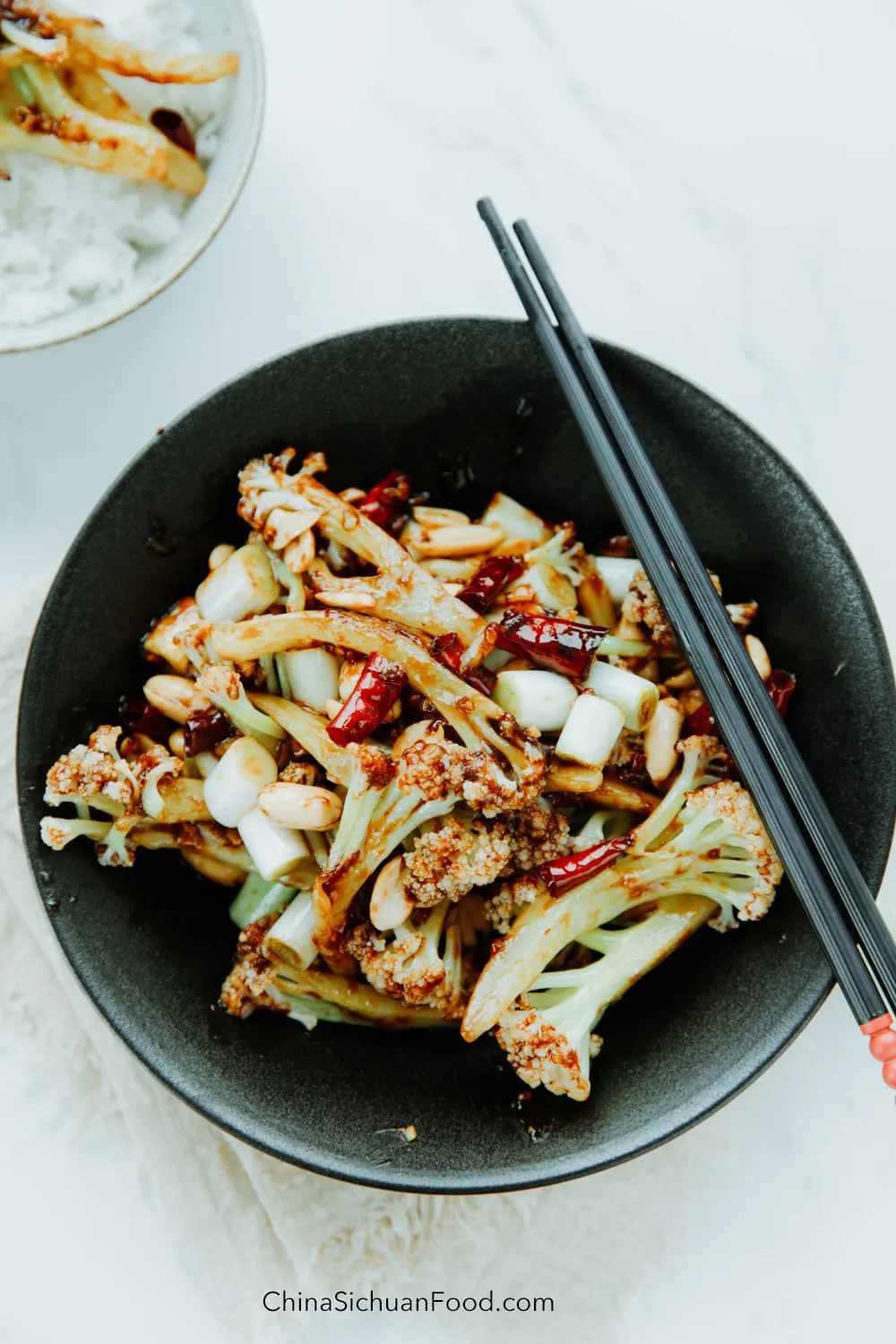 Kung Pao Cauliflower|chinasichuanfood.com