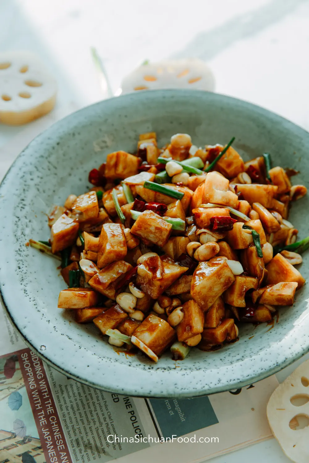 kung pao lotus root|chinasichuanfood.com