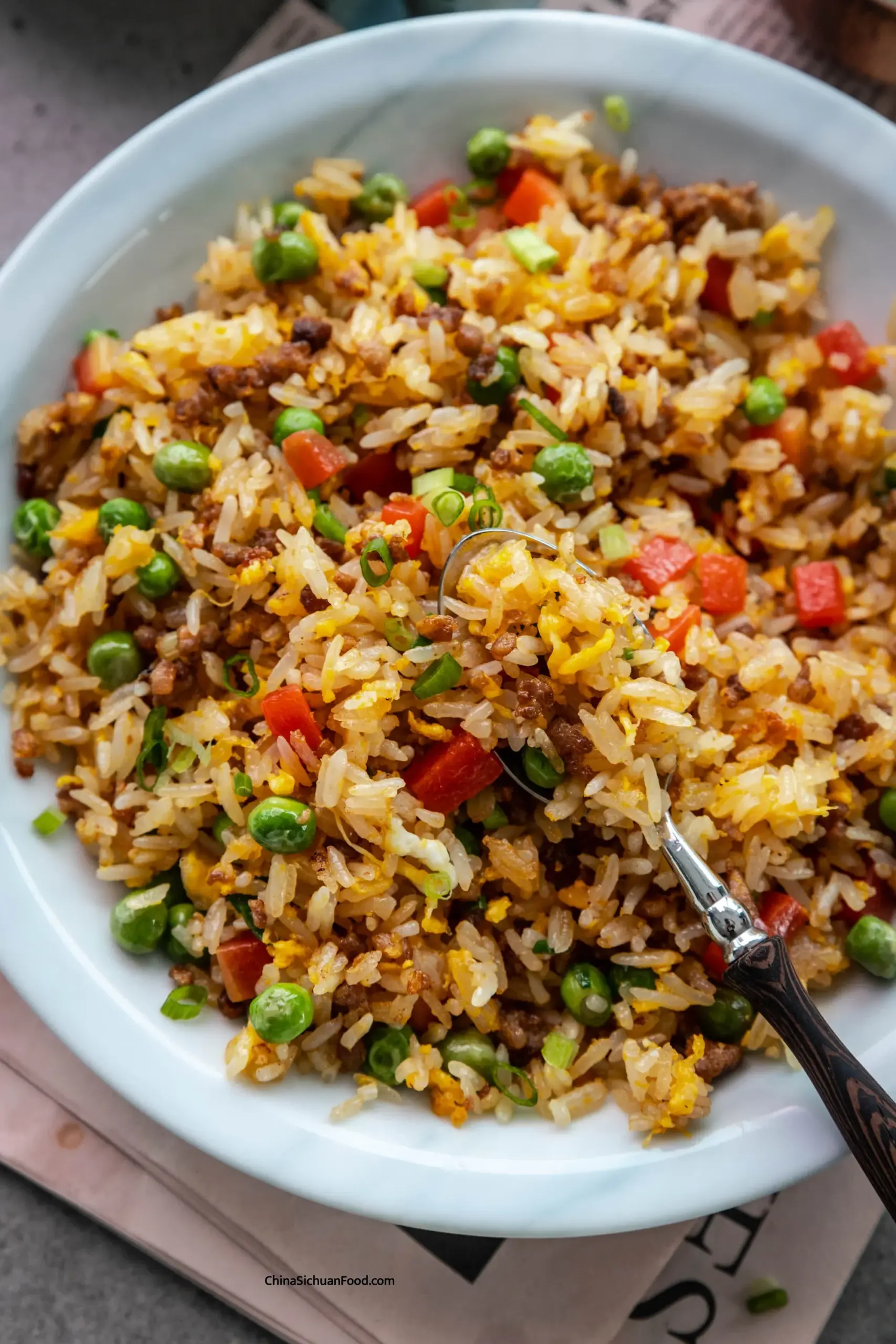 pork fried rice|chinasichuanfood.com