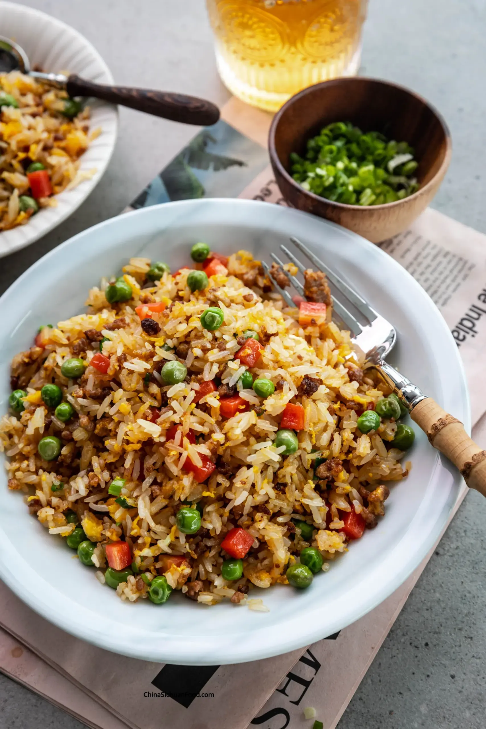 pork fried rice|chinasichuanfood.com