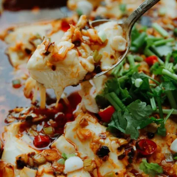 Tofu with chili sauce |chinasichuanfood.com