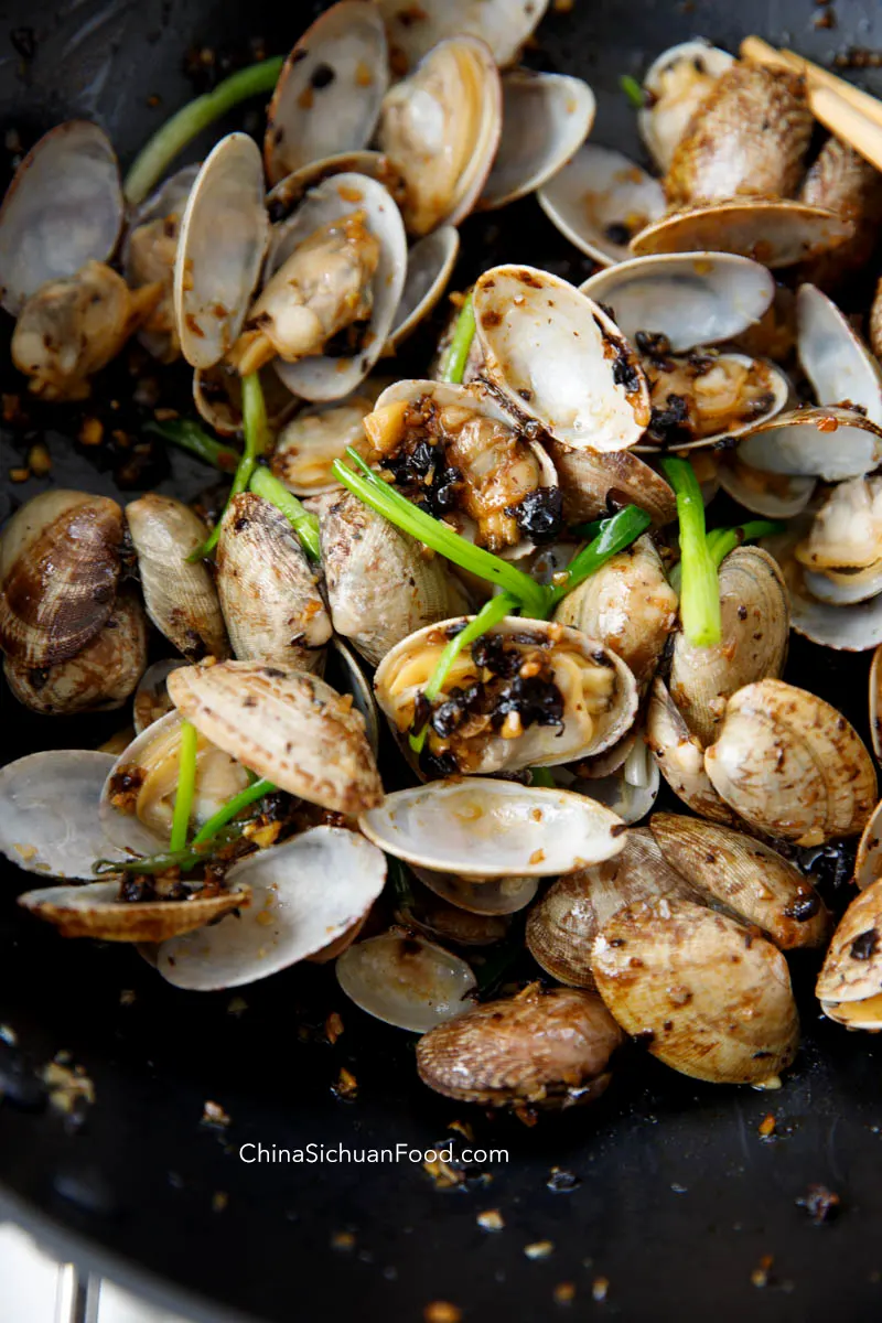 clam with fermented black beans|chinasichuanfood.com