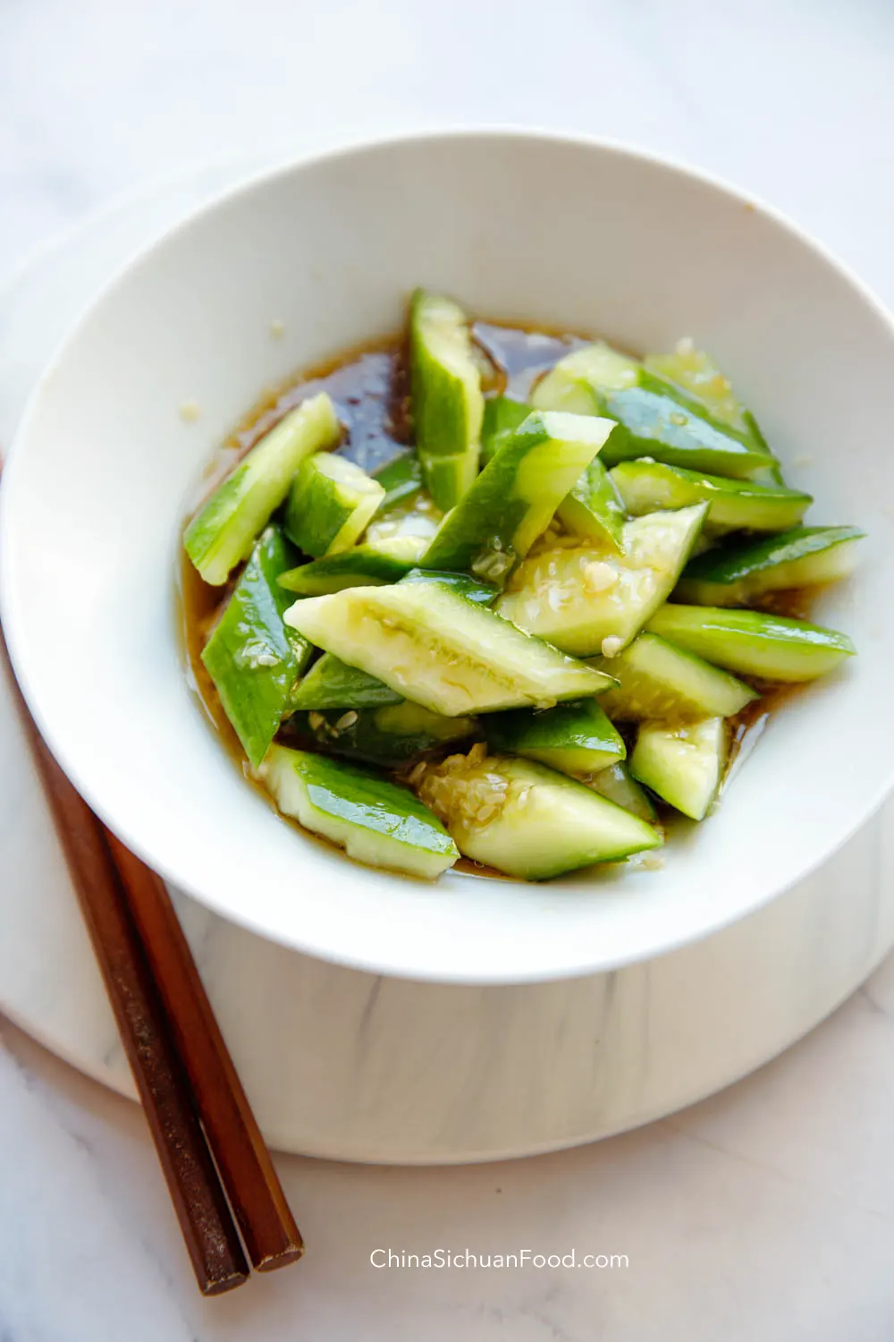 Chinese cucumber salad|chinasichuanfood.com