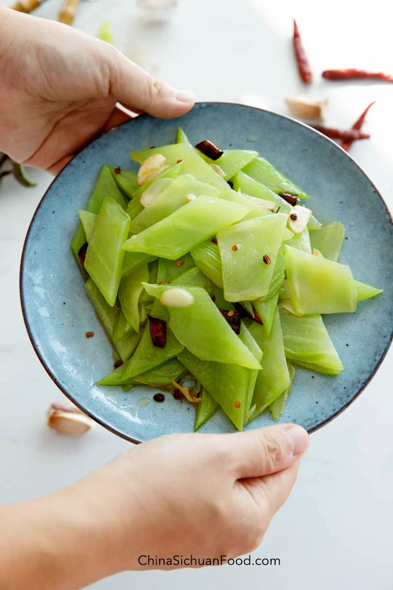 stem celtuce stir fry|chinasichuanfood.com