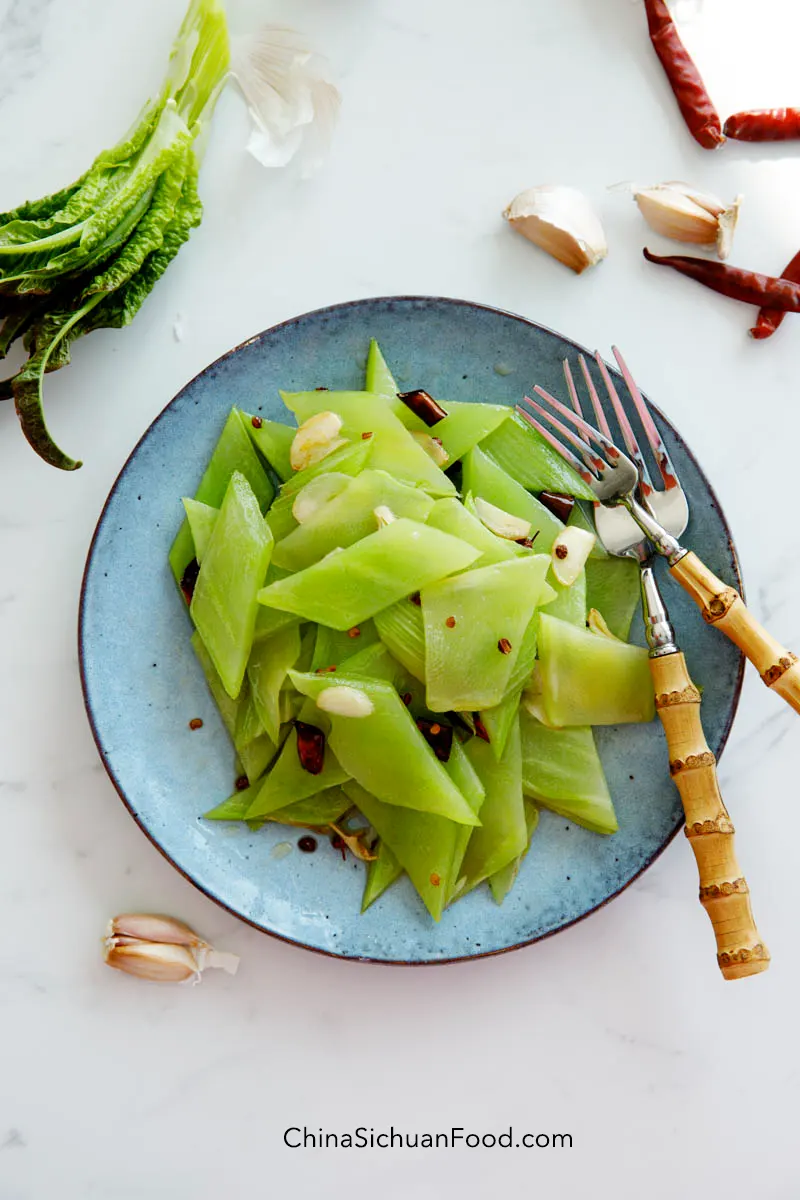 stem celtuce stir fry|chinasichuanfood.com